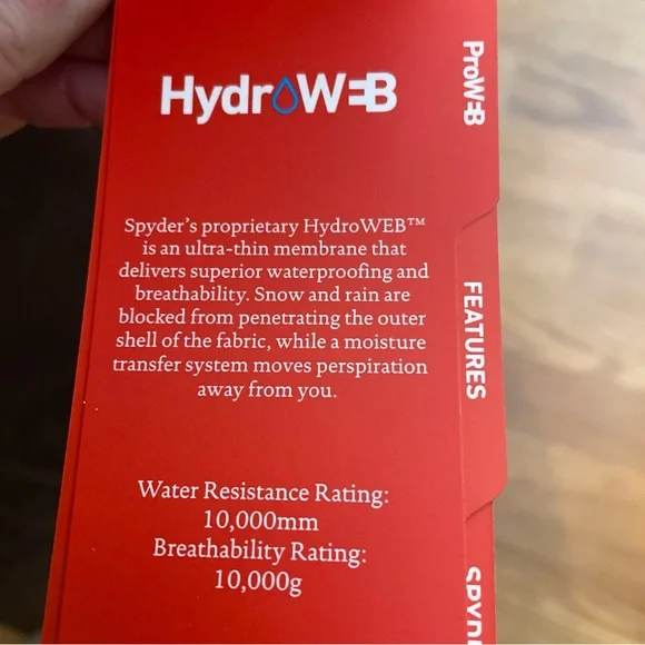 Spyder Women's Black Hooded Ski Jacket - Picture 7 of 7